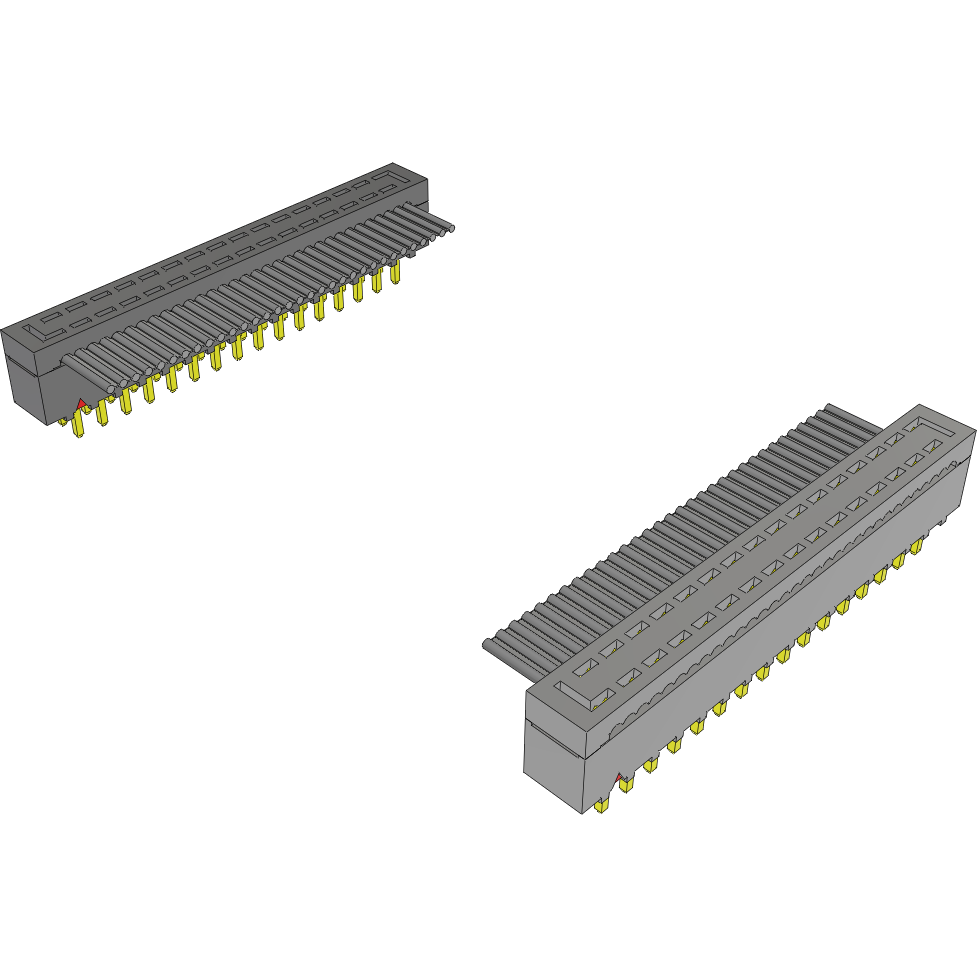 Samtec-HCMD-16-D-02.00-01 Flachband Kabelbaugruppen Cable Assembly 0.05m 28AWG 2.54mm 32 to 32 POS IDC Connector to IDC Connector M-M Clamshell