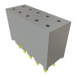 Conn Socket Strip SKT 10 POS 2mm Solder ST Top Entry Thru-Hole Tube