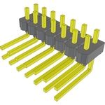 Conn Unshrouded Header HDR 14 POS 2.54mm Solder RA Side Entry Thru-Hole Bulk