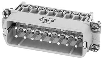 Amphenol-C146 10A016 002 4 Raccordement rectangulaire Conn Rectangular M 16Signal/1Ground POS Screw RA Panel Mount