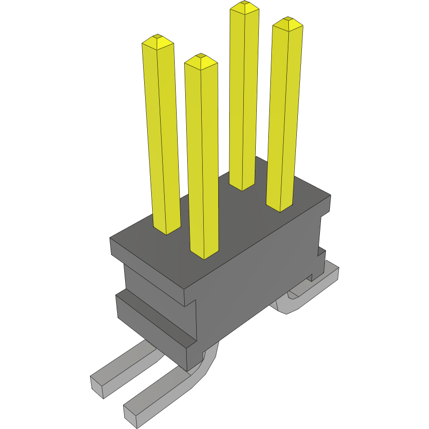 Samtec-FTR-102-51-S-D Connector Headers and PCB Receptacles Conn Unshrouded Header HDR 4 POS 1.27mm Solder ST Top Entry SMD Bulk