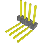 Conn Unshrouded Header HDR 4 POS 2.54mm Solder RA Side Entry Thru-Hole Bulk