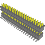 Conn Board Stacker HDR 44 POS 1.27mm Solder ST Top Entry SMD FLEX STACK™ Tube