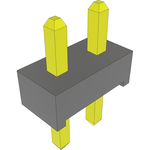 Conn Unshrouded Header HDR 2 POS Solder ST Top Entry Thru-Hole Bulk