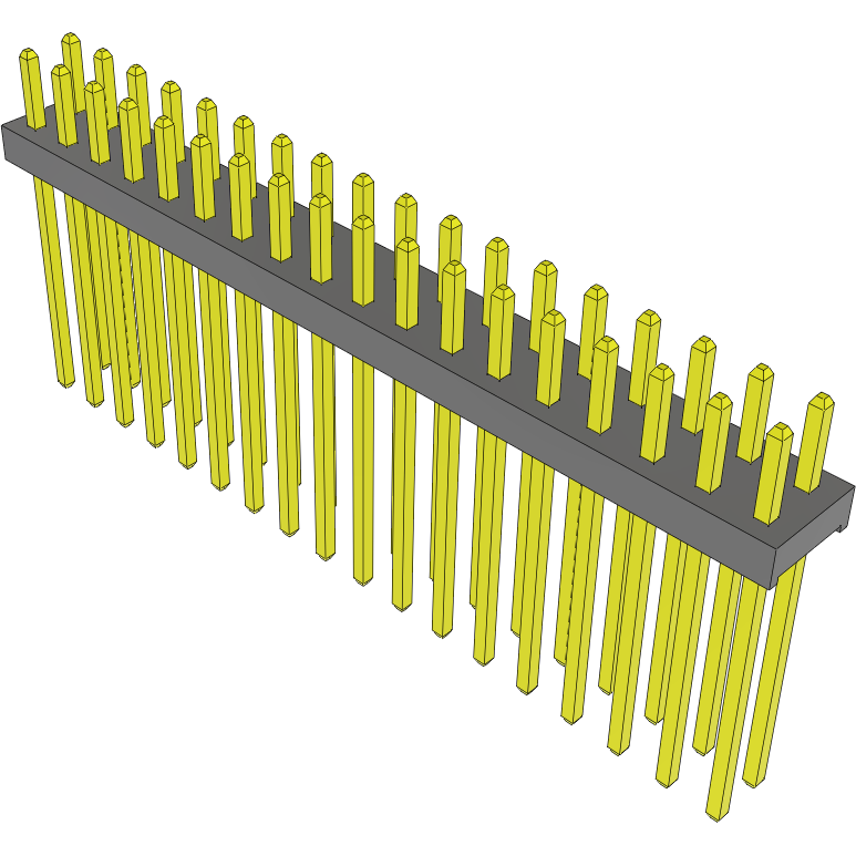 Samtec-MTMM-118-12-G-D-125 Connector Headers and PCB Receptacles Conn Unshrouded Header HDR 36 POS 2mm Solder ST Top Entry Thru-Hole Bulk