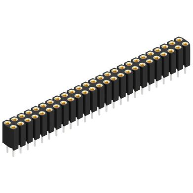 Fischer Elektronik-BL 6 50 Steckverbinderleisten und Leiterplattenbuchsen Conn Socket Strip SKT 50 POS 2.54mm Solder