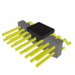 Conn Unshrouded Header HDR 16 POS 2.54mm Solder RA Side Entry SMD T/R