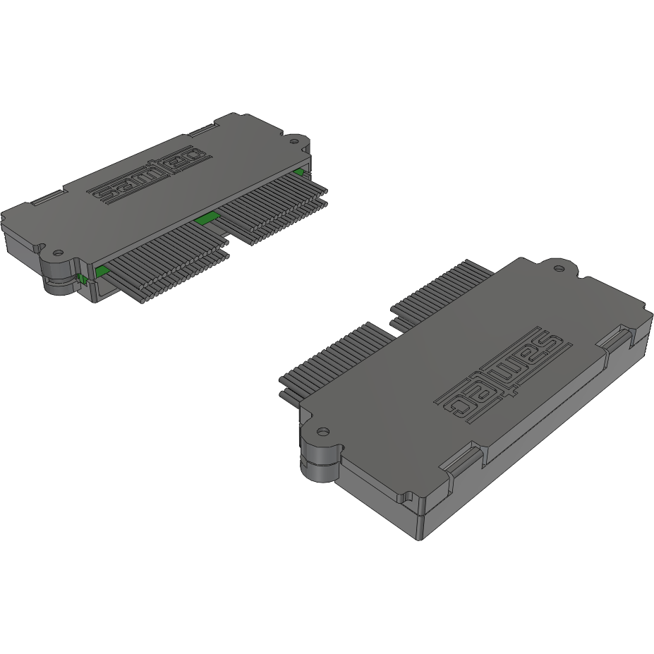 Samtec-EQCD-040-06.00-SBR-SBR-1 Cable Assembly Coaxial Cable Assembly Coax Micro Ribbon 0.15m 38AWG Micro High Speed Socket to Micro High Speed Socket F-F Q STRIP® Bag