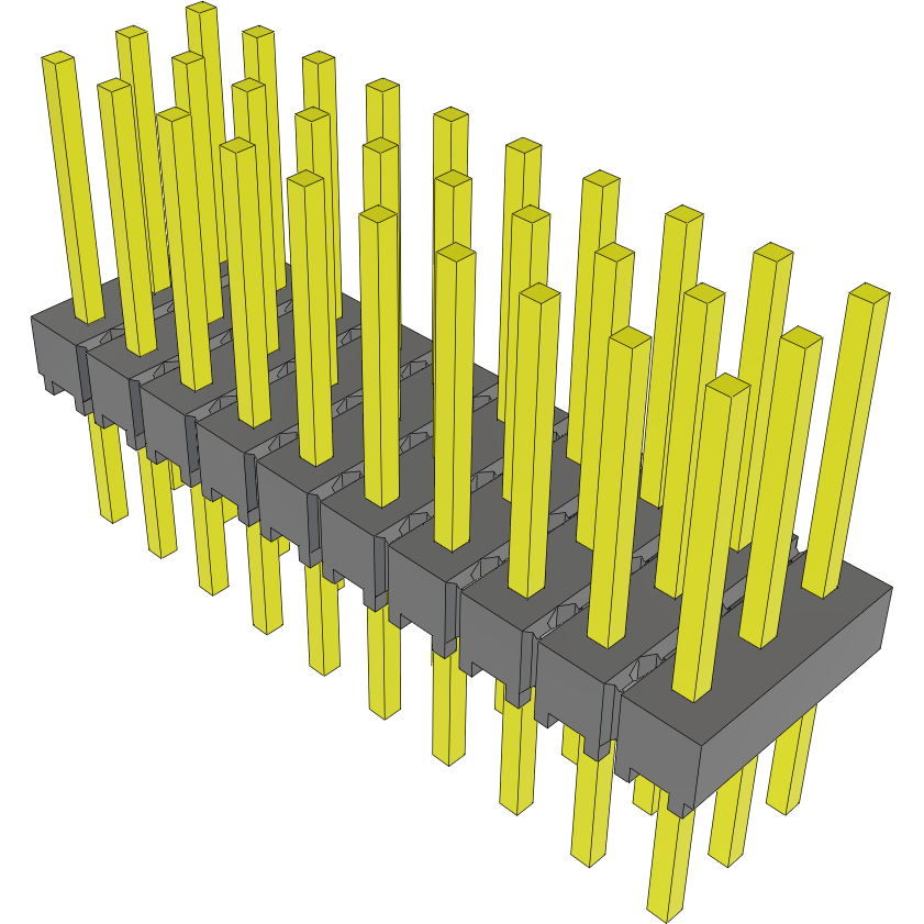 Samtec-MTSW-110-22-S-T-330 Cabezales del conector y receptáculos PCB Conn Unshrouded Header HDR 30 POS 2.54mm Solder ST Top Entry Thru-Hole Bulk