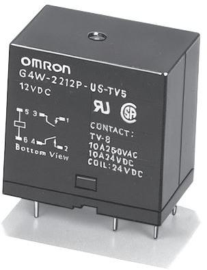 Omron-G4W-1112P-US-TV8 DC12 Power Relays Power Relay 12VDC 15A SPST-NO(30.5mm 19.5mm 30.5mm) THT