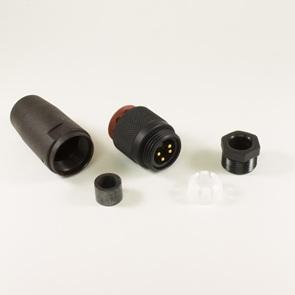 Alpha Wire-219LR11 NC032 Connector Circular Conn Circular PIN 3 POS Screw ST Cable Mount 3 Terminal 1 Port