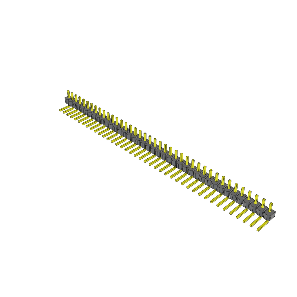 Samtec-HMTSW-140-24-T-S-130-RA Connector Headers and PCB Receptacles Conn Unshrouded Header HDR 40 POS 2.54mm Solder RA Side Entry Thru-Hole Bulk