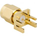 Conn SMA 0Hz to 18GHz 50Ohm Solder ST Edge Mount RCP Gold