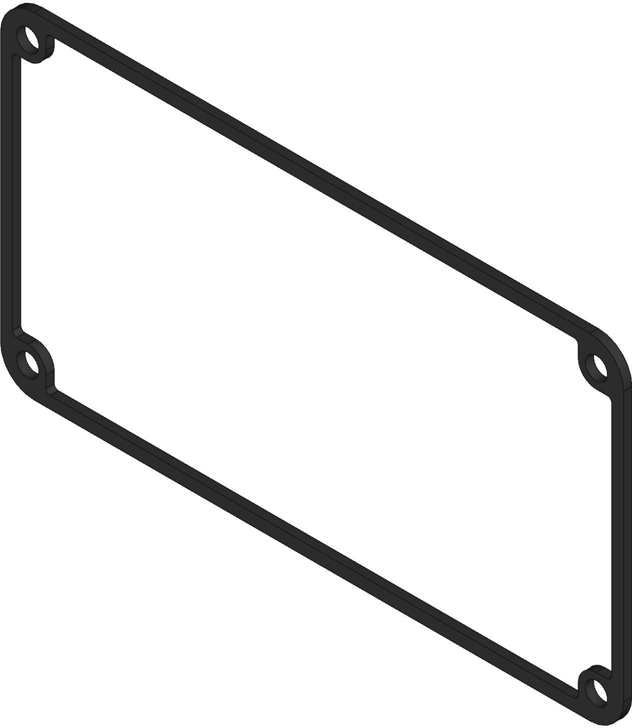 Hammond Manufacturing-1590BGASKET null Silicone Gasket For 1590B Enclosures, 2-Pack