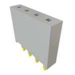 Conn Unshrouded Header HDR 4 POS 2.54mm Solder ST Top Entry Thru-Hole Bulk