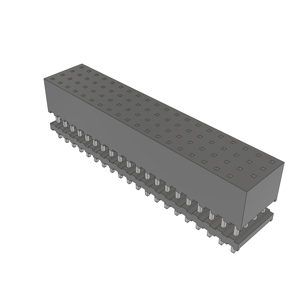 Samtec-ESQT-120-03-L-Q-390-001 Connector Headers and PCB Receptacles Conn Elevated Socket SKT 80 POS 2mm Solder ST Top Entry Thru-Hole Tube