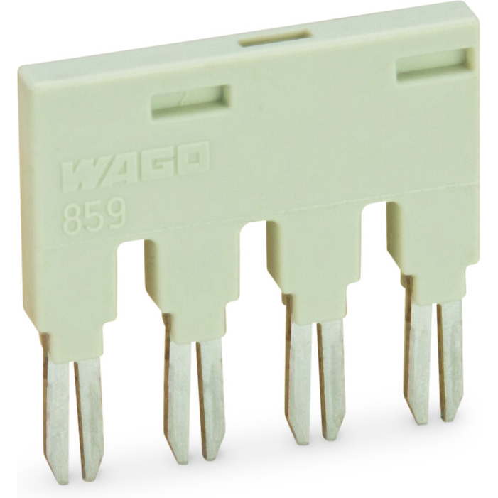 WAGO-859-404 Connector Jumpers and Shunts Conn Jumper Bar M 4 POS Push-In ST Box