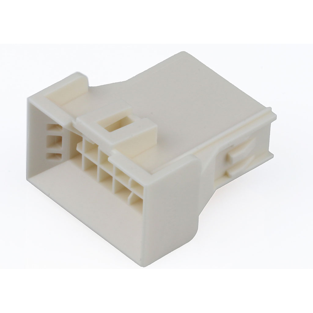 Molex-2245561310 Carcaza de cables discretos de conector Conn Housing PL 10Power POS 2.5mm Crimp ST Cable Mount Natural Bag