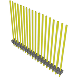 Conn Unshrouded Header HDR 18 POS 2.54mm Solder ST Top Entry Thru-Hole Bulk