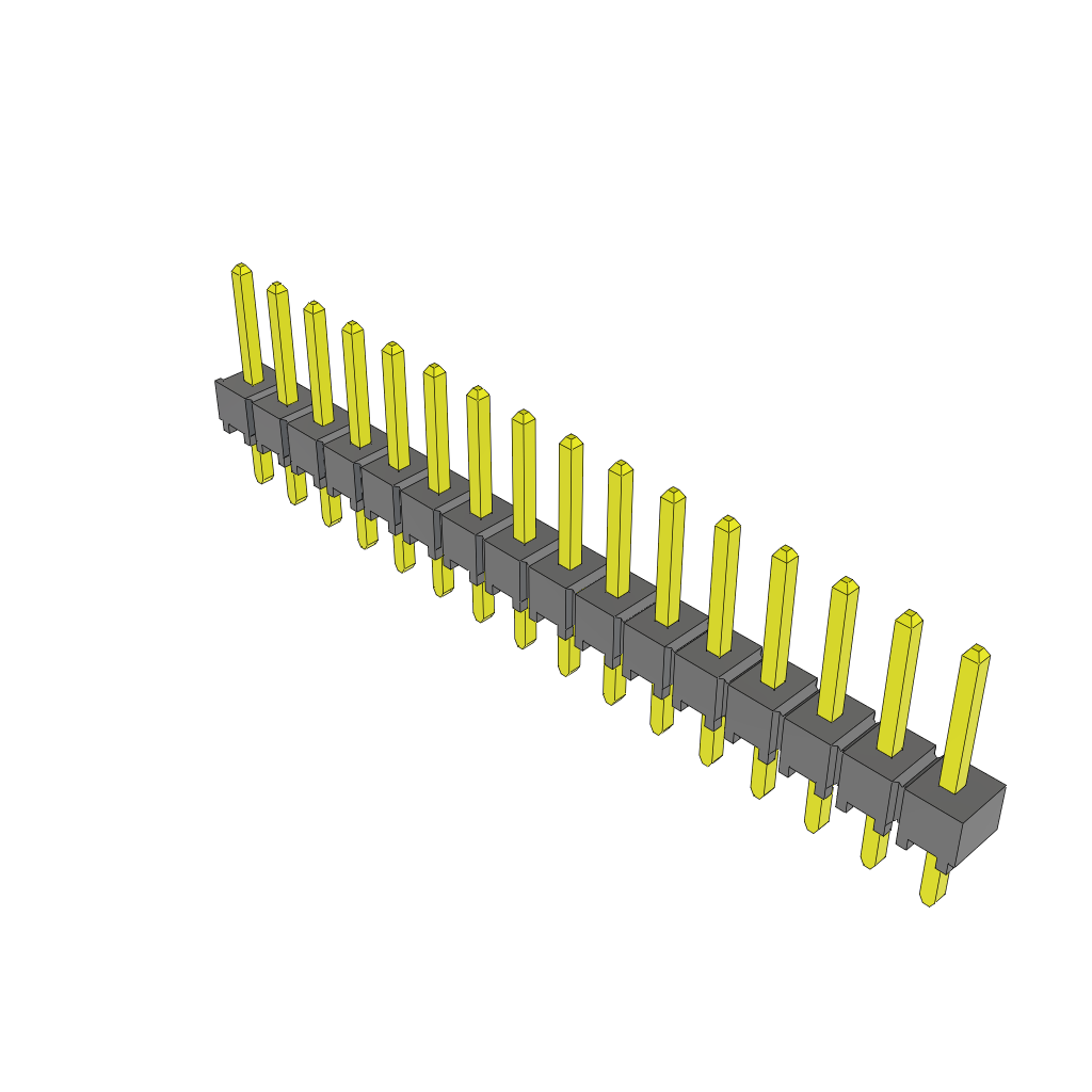 Samtec-TSW-116-23-L-S Piastre connettori e prese PCB Conn Unshrouded Header HDR 16 POS 2.54mm Solder ST Top Entry Thru-Hole