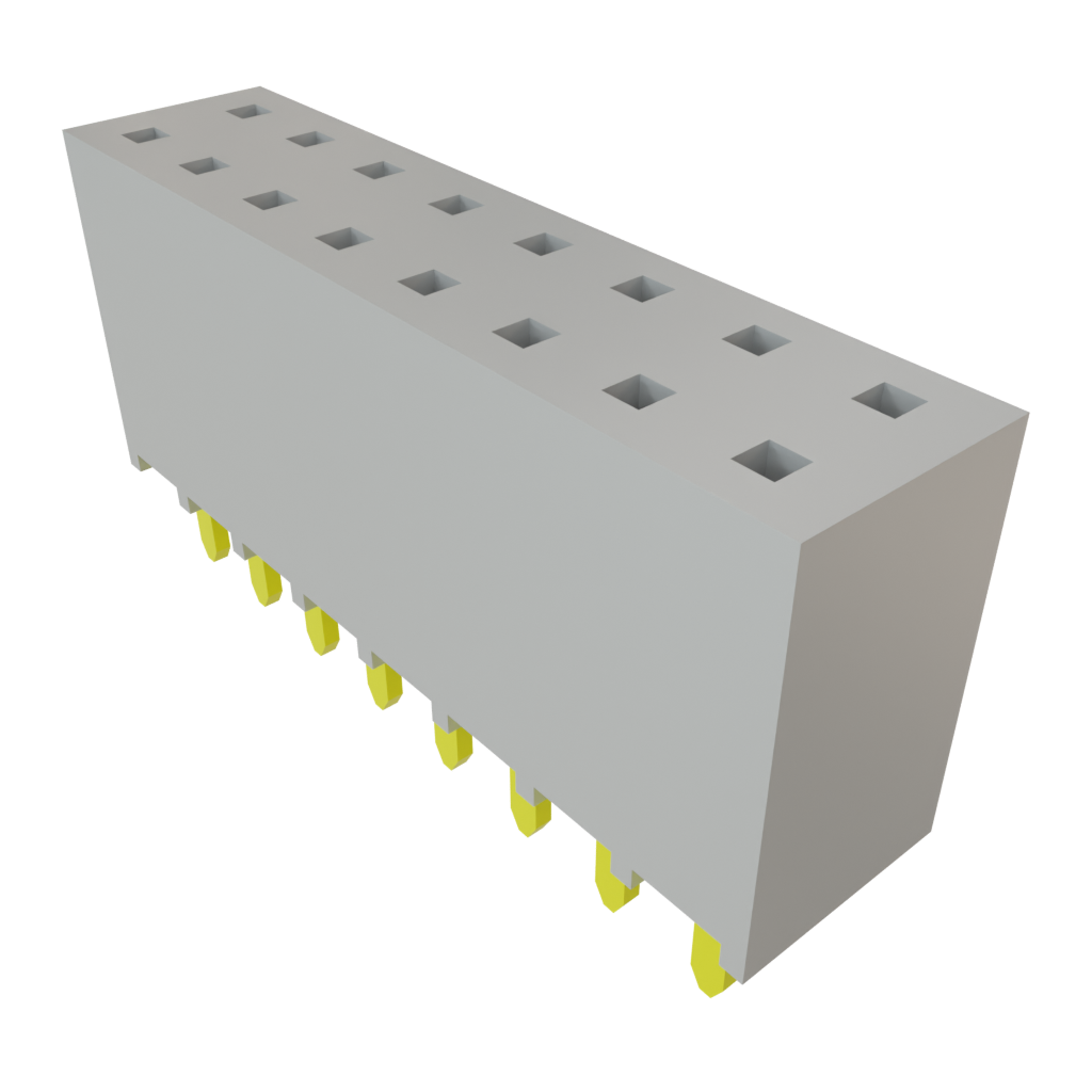 Samtec-TSW-108-14-F-D Piastre connettori e prese PCB Conn Unshrouded Header HDR 16 POS 2.54mm Solder ST Top Entry Thru-Hole