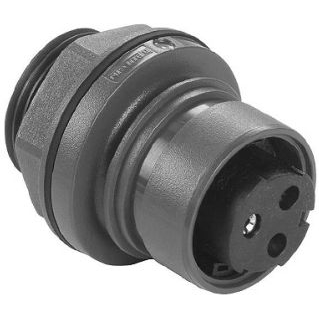 Bulgin Components PLC-PXP6012/02S/CR Steckverbinder Conn Power SKT 2 POS Crimp ST Cable Mount 2 Terminal 1 Port Bulk