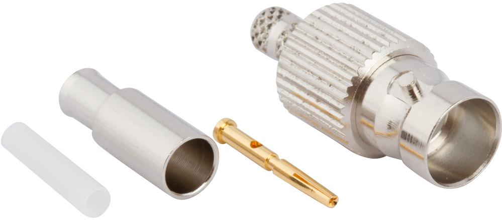 Amphenol RF-031-70331 Connector RF RF Connector Mini-BNC Straight Crimp Jack for RG-316 RG-188 75 Ohm