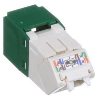 Panduit-CJUD688TGGR Connector Telephone and Telecom Conn RJ-45 F 8 POS IDT Cable Mount 8 Terminal 1 Port Mini-Com® Cat 6 Bulk