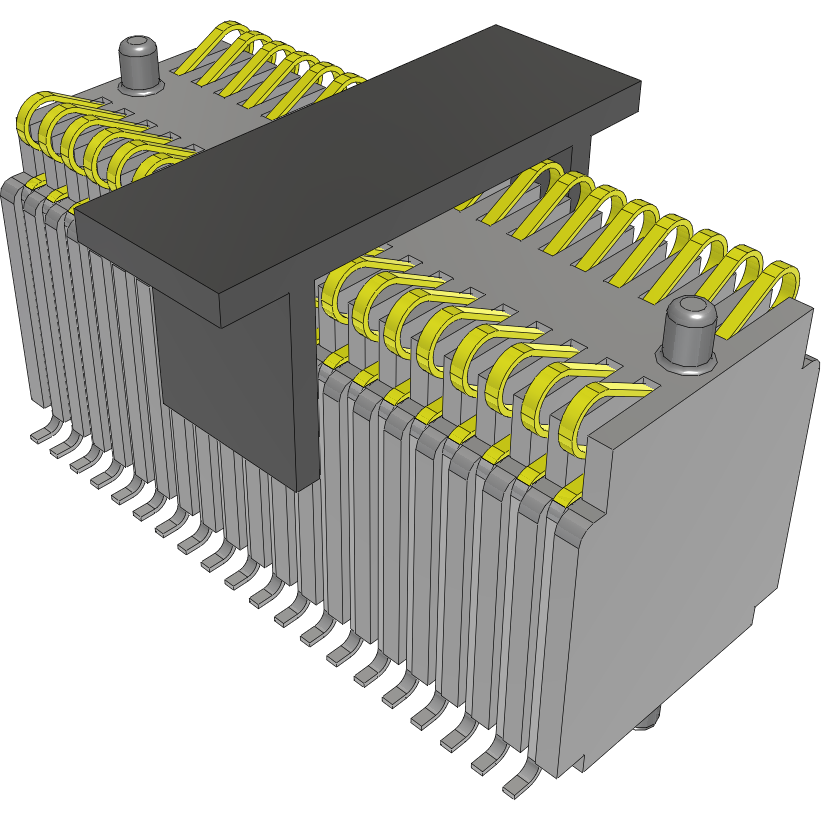 Samtec-FSI-120-10-L-D-AD-P 连接器插头及 PCB 插座 Conn One Piece Board Stacker HDR 40 POS 1mm Solder ST SMD Tube