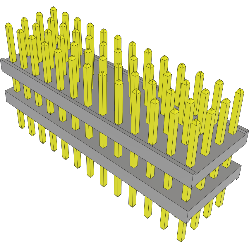 Samtec-TW-13-03-S-Q-220-150 Steckverbinderleisten und Leiterplattenbuchsen Conn Board Stacker HDR 52 POS 2mm Solder ST Top Entry Thru-Hole Bulk