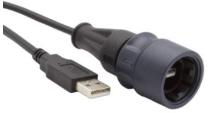 Bulgin Components PLC-PXP6040/AA/2M00 USB Kabelbaugruppen Cable Assembly 2m USB 2.0 Type A to USB 2.0 Type A 4 to 4 POS PL-PL 24AWG/28AWG