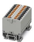 PHOENIX CONTACT-3274144 Steckverbinder, Klemmenblöcke Conn Distribution Terminal Block 18 POS Spring Clamp DIN Rail/Panel Mount 24A