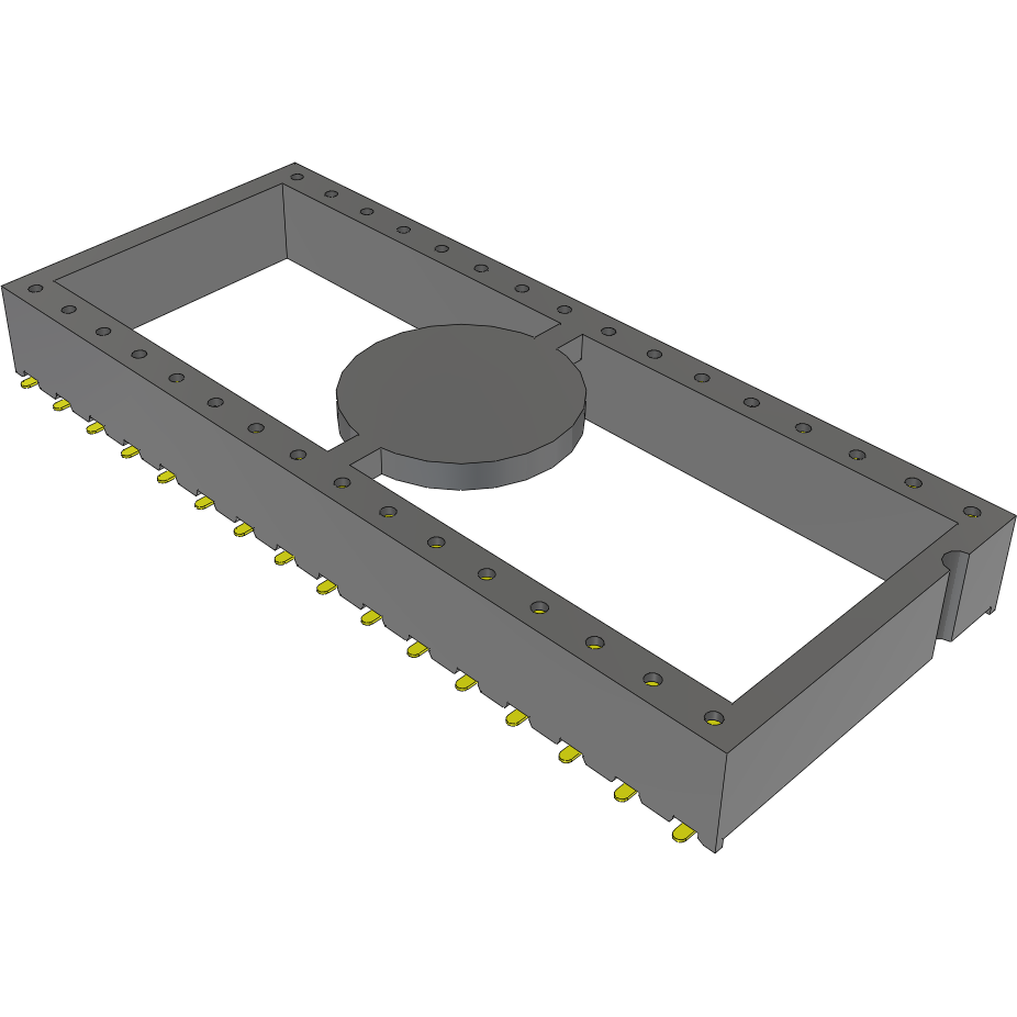 Samtec-ICF-632-S-O 插座连接器 Conn DIP Socket SKT 32 POS 2.54mm Solder ST SMD Tube