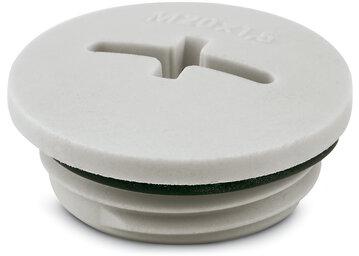 PHOENIX CONTACT-1424519 Kabelzubehör Cable Accessories Screw Plug Polyamide Light Gray