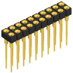 Conn Socket Strip F 20 POS 2,54mm Solder Gold Through Hole