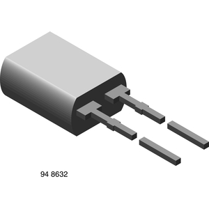 Vishay-BPW46 光二极管 Photodiode PIN Module 900nm 2-Pin Side View
