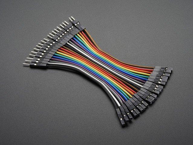 Adafruit Industries-1953 Flachband Kabelbaugruppen Premium Female/Male Jumper Wires - 20 X 3"
