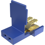 Clincher™ Flex Connectors, Receptacle Assembly, Single Row, 2 Positions, 2.54mm (.100in) Pitch