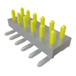 Conn Unshrouded Header HDR 12 POS 2mm Solder ST Top Entry SMD Tube