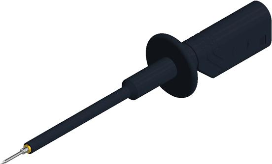SKS Kontakttechnik-PRUEF 1610 FT AU SCHWARZ / BLACK Apparecchiature per il test elettronico dei connettori Conn Test Probe M 1 POS ST Cable Mount 1 Port