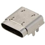 Amphenol Communications Solutions-10137066-00021LF Connector USB USB3.1 GEN 1 Type C Connector, Input Output Connector, Receptacle Connector, Right Angle Top Mount SMT+ DIP(Angled Entrance), 30 uin gold plating