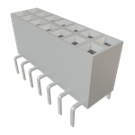 Conn Socket Strip SKT 14 POS 2.54mm Solder ST Top Entry Thru-Hole TIGER CLAW™ Tube