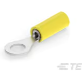 TE Connectivity-2-323914-1 Steckverbinderanschlüsse Ring Tongue Terminal 22-26AWG Copper Yellow 16.41mm Tin T/R