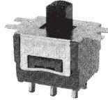 NIDEC Copal Electronics-8SS2011-Z Switch Slide Switch Slide ON ON DPDT Top Slide 6A 250VAC 30VDC 100000Cycles Solder Lug Panel Mount Bag