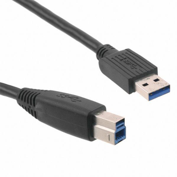 CnC Tech, LLC-103-1030-BL-F0500 USB Kabelbaugruppen Cable Assembly USB 5m USB 3.0 Type A to USB Type B 9 to 9 POS PL-PL 24-28AWG