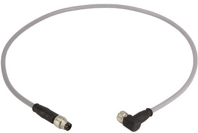 HARTING-21348083380020 null Cable Assembly Circular 2m 24AWG M8 Circular to M8 Circular 3 to 3 Straight to Right Angle