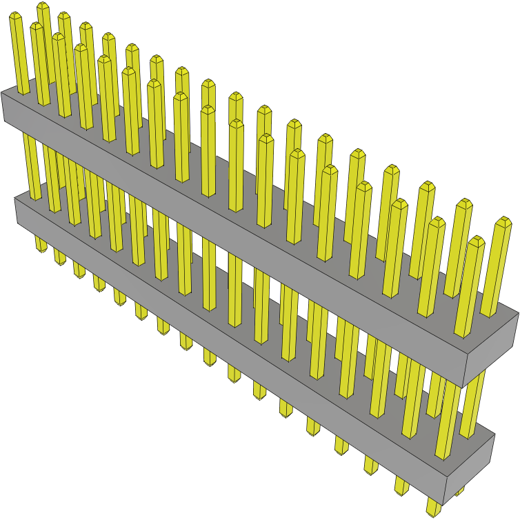 Samtec-TW-17-06-G-D-380-090 连接器插头及 PCB 插座 Conn Board Stacker HDR 34 POS 2mm Solder ST Top Entry Thru-Hole Bulk