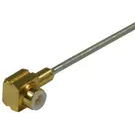 HUBER+SUHNER-16_MMBX-50-1-2/111_NH Conector RF Conn MMBX 0Hz to 12.4GHz 50Ohm Solder RA Cable Mount PL Gold Over Nickel Bulk