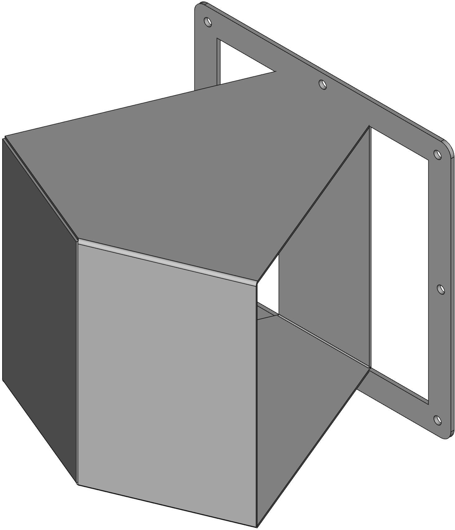 Hammond Manufacturing-1487E4P Kabelzubehör 45 degree Elbow, Fits 8 x 8