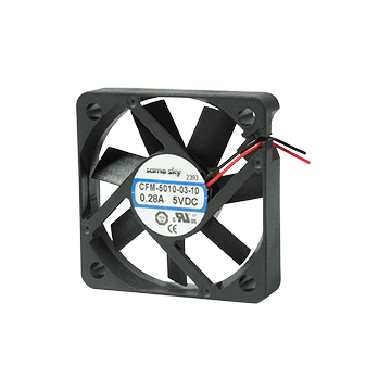 Same Sky (formerly CUI Devices)-CFM-5010-13-22 Souffleurs et ventilateurs DC Fan Axial Ball Bearing 12V 6V to 13.8V 16.07CFM 37dB 50 X 50 X 10.6mm High Speed/Tachometer